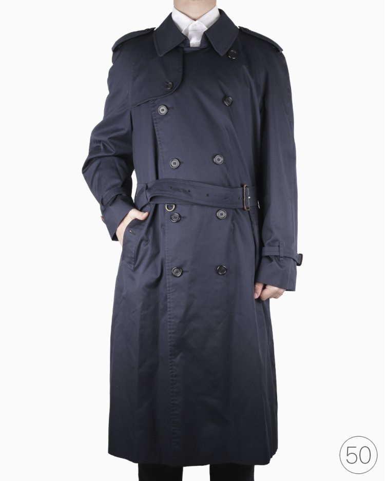 Trench Coat Burberry's Original Azul Marinho Feminino